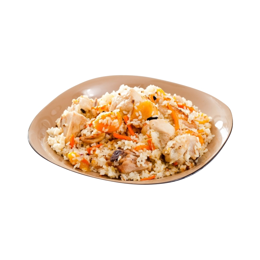 Плов с курицей вес нетто 250 гр.+/- 5 гр.